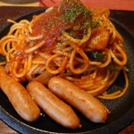 Shiesuta Yamanote - 鉄板焼きナポリタン Mサイズのウィンナー付き