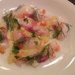 ズッペリア オステリア ピティリアーノ - メジナのカルパッチョ