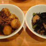 飲食笑商何屋ねこ膳 - 芋の煮っころがしとひじき煮