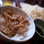 大むら - ミニ生姜焼き丼セット
