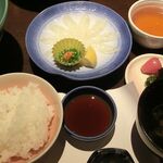 萩本陣 - ふくさし・白ご飯