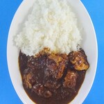 松屋 - ごろごろ煮込みチキンカレー(盛り付け例)(上から)