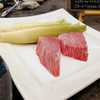 鉄板焼き 華粋 - お肉～(๑♡ᴗ♡๑)
