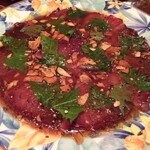 Kinta楼 - 当日に仕入れた赤身のカルパッチョ