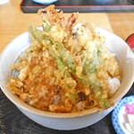 天ぷら処 こさか - 「天丼 上（ご飯大盛り）」のメイン
