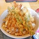天ぷら処 こさか - 「天丼 上（ご飯大盛り）」のメイン