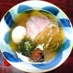 さんくるげ - 南高梅塩煮干らぁ麺＋たまご❗️