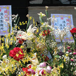 本格手打うどん 大河 - 池上製麺所から送られた開店祝いの花【2012.05.27】