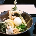 本格手打うどん 大河 - 【2012.05.27】アスパラ天ぶっかけ