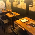 炭火焼ホルモン ぐう - １Ｆフロア：ハイテーブル席でバル気分♪