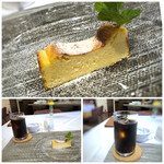 Roji銀 - ◆デザートは「バスク風チーズケーキ」、ドリンクはアイスコーヒーを。 チーズケーキは濃厚なチーズの旨味を感じ美味しいですし、コーヒーも好みのテイスト。