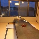 磯料理 辻 - ２階の店内（海が見える）