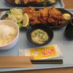Hokkaidou Yakitori Itadaki Kokko Chan - 合盛り定食（8個）でございます