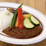 Tomato keema curry with seasonal vegetables