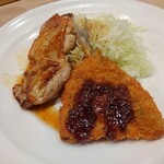 ガスト - 日替わりランチ（火曜日：チキングリル＆鯵ふりゃー）　(ライス、スープ付) 499円(税別)