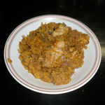 ディル レストラン - 日替わりのゴビチキン（カリフラワーと鶏肉のカレー）