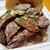 肉バル NORICHANG - 料理写真:そうは見えませんが、実はテイクアウトのハンバーガーです、厚いローストビーフの下にデカイハンバーグとトマトが鎮座(ﾉﾟДﾟ)ﾉ