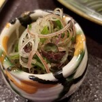 馳走 啐啄一十  - 茗荷をサラダ感覚で
      口直しです