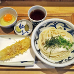 讃岐うどん みやの家 - とろろぶっかけｗｉｔｈ全卵＆ちくわ天