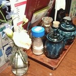 テーブル上の設置物