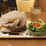 Mosu Baga - モスライスバーガー よくばりめんたい味
                        ~海老とかきあげ~ 530円
                        サラダセット 479円