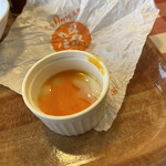 ｃａｆｅ　HACHI - 温玉はトロトロ半熟です。割れてしまいました