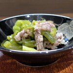 桶家乃隠居 - 万願寺とお肉