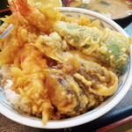 鳥獣菜魚 あい川 - 海老天丼