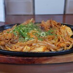 バビアン - 豚キムチ鉄板焼き