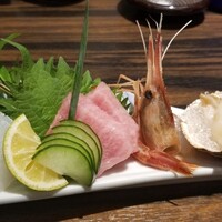 吉祥寺 三うら - 本鮪かまトロ・縞えび・白いか