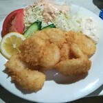 居酒屋西や - ホタテミックスフライ定食