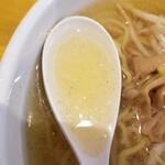 らーめん喜楽 - 辛塩スープ