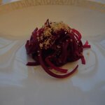 SALONE TOKYO - ビーツのキタッラ 烏賊肝のサルサ（2020.6）