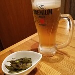ウオサンジ - お通しの枝豆
