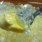 エーデルワイス - 上にクリスタルなゼリーも乗ってます。フツーのマンゴープリンの４倍はあります