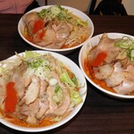 らーめんでぽっと - からし豚そば x 3