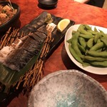 Iitoko Tori - 炙りトロ締めサバ・枝豆