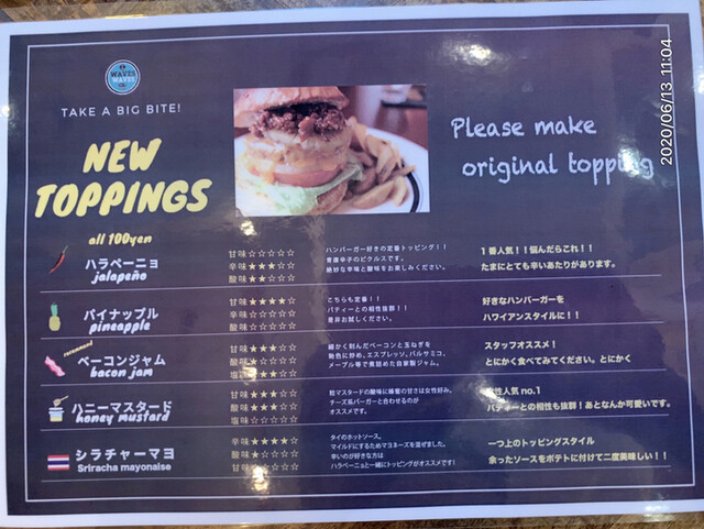 やっぱりビールとの相性バッチリ 食べ応えのあるアメリカンバーガー By 綾香パパ Waves 国立 カフェ 食べログ やっぱりビールとの相性バッチリ 食べ応えのあるアメリカンバーガー By 綾香パパ Waves 国立 カフェ 食べログ