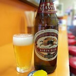 餃子会館ふく龍 - ビール＆沢庵