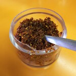 餃子会館ふく龍 - 辣油