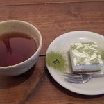 mati-cafe - 抹茶チーズケーキ