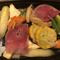 礼華 - 10種野菜と蒸貝柱の塩炒め