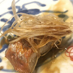 温石 - 白髪ねぎと煮切り醤油でいただきます