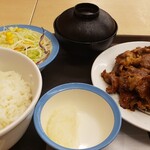 Matsuya - カルビ焼肉定食W飯特盛無料960円
