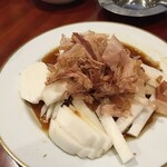 餃子 天福居 - "前菜３品盛り合せ３"長芋サラダ