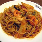 イタリアン・トマトカフェ ジュニア - たっぷり魚介のトマトソーススパゲティ