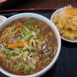 華蓉飯店 - ワイワイセット ７８０円　（チャンポン＋エビ天）