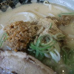 麪家ひばり - 麪家ひばり・白湯ラーメン 肉味噌(2012.05)