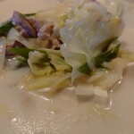 栄夏 - 豆乳鍋のアップ