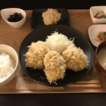 とんかつ成蔵 - 美ら島あぐー豚 シャ豚ブリアン３個定食＋美ら島あぐー豚ヒレかつ単品